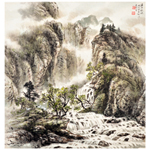 曾昭咏《溪山放牧》