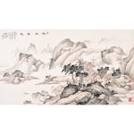 刘迪耕作品《湖山清趣》