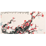 王孟林作品《家家门巷尽成春》