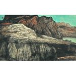 《西部写生·吐峪沟大峡谷》康移风·墨行