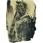 《岜沙汉子之二》康移风·墨行