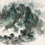 王孟林《青岩耸翠》
